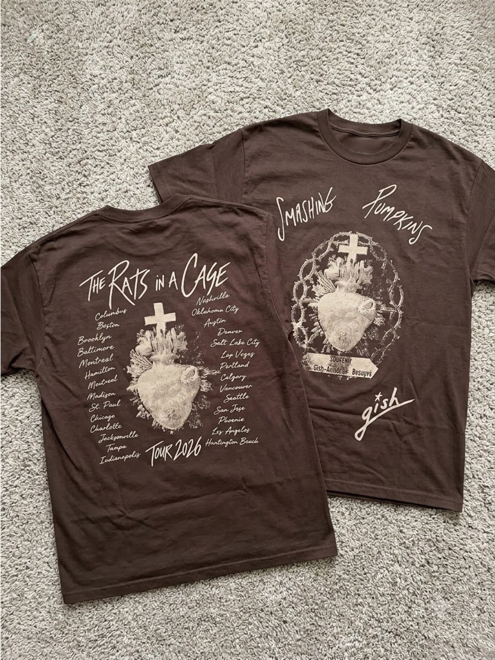 The Smashing Pumpkins Rats in a Cage North American T-shirt Reprint